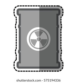 barrel atomic isolated icon