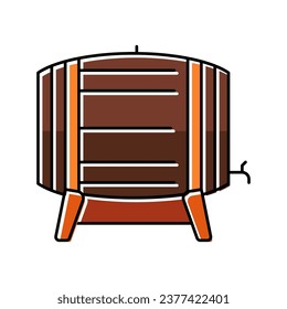 barrel beer drink color icon vector. barrel beer drink sign. isolated symbol illustration