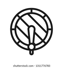 barrel of beer front view. minimal thin line web icon. simple vector illustration outline. concept for website or app.
