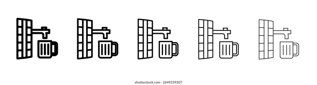 Barrel of beer icon Flat design on isolated background