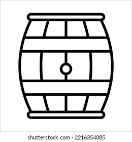 Barrel Beer Icon Logo Design Vector Template Illustration Sign And Symbol