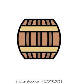 Barrel, beer icon. Simple color with outline vector elements of pirate icons for ui and ux, website or mobile application