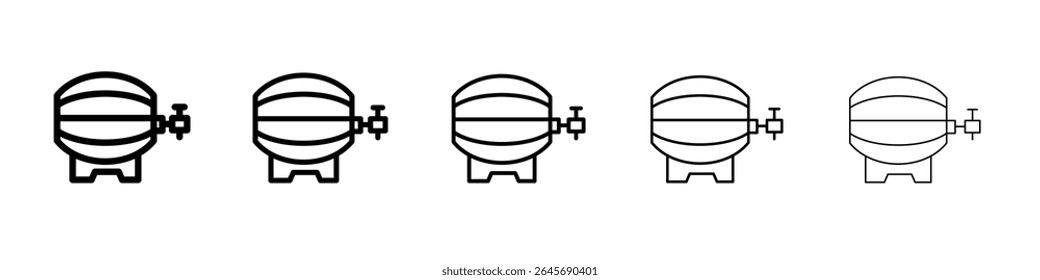 Barril de cerveja ícone ilustração simples logotipo arte