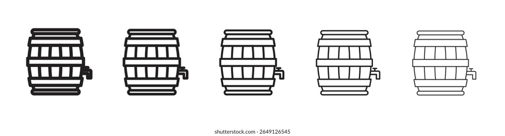 Barril de cerveja ícone vetor ilustração isolado
