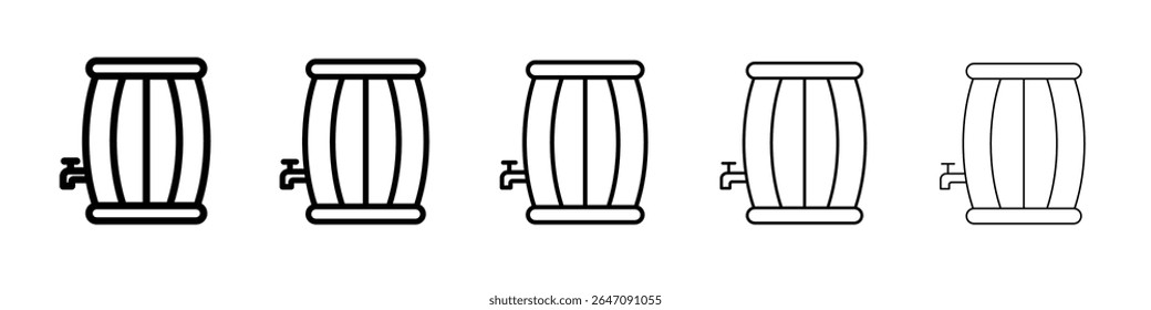 Barril de cerveja ícone vetor símbolo ou ilustração
