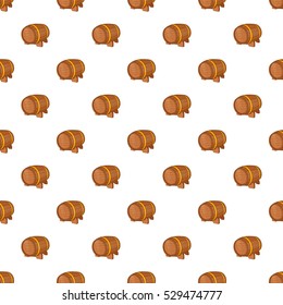 Barrel of beer pattern. Cartoon illustration of barrel of beer vector pattern for web