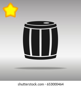 Barrel black Icon button logo symbol concept high quality on the gray background