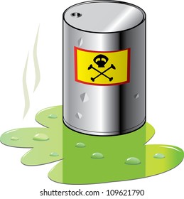 a barrel of chemicals