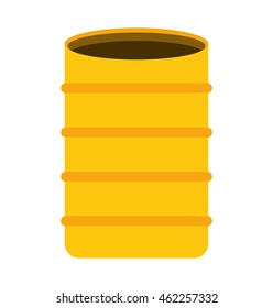 barrel concrete container icon vector illustration design