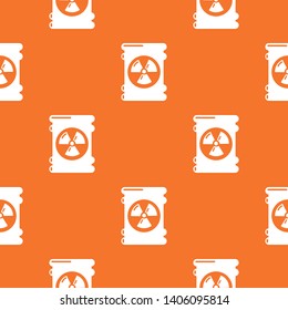 Barrel danger pattern vector orange for any web design best