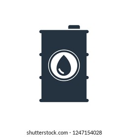 barrel, drop isolated icon on white background, oil industry