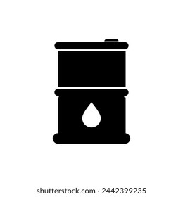 barril, gota aislada icono simple ilustración vectorial plana sobre fondo blanco..eps