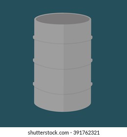 barrel in flat design
