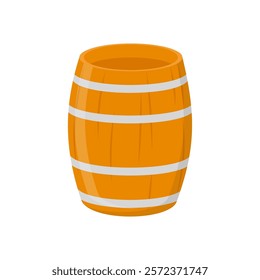 Barrel Flat Icon, Vector illustration