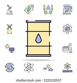 Barrel, fuel icon. sustainable energy icons universal set for web and mobile