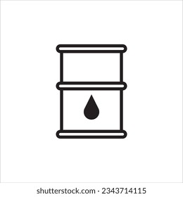 barrel of fuel icon vector illustration symbol