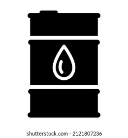 Barrel with fuels. Barrel with oil drop logo. Oil stocks. Gallon fuel. Gas station. Vector