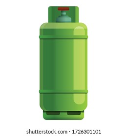 Barrel gas cylinder icon. Cartoon of barrel gas cylinder vector icon for web design isolated on white background