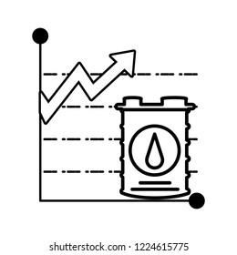 barrel of gasoline with statistics