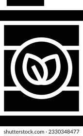 Icono de glifo de barril - Icono único, vector