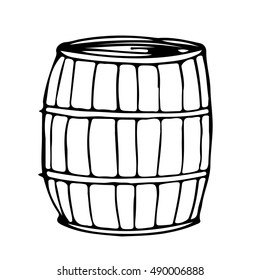 barrel hand draw doodle illustration design