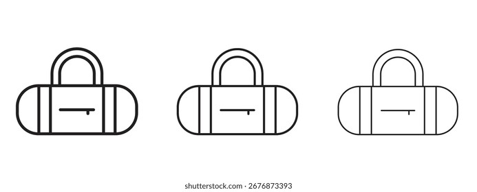 Icono del bolso del barril. Ilustración de elemento simple. Puede ser utilizado para el Web y el móvil.