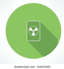 Barrel With Hazardous Material Icon