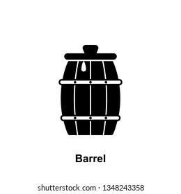 barrel with honey icon. Element of beekeeping icon. Premium quality graphic design icon. Signs and symbols collection icon for websites, web design, mobile app