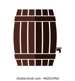 Barrel icon. Beer beverage. vector graphic