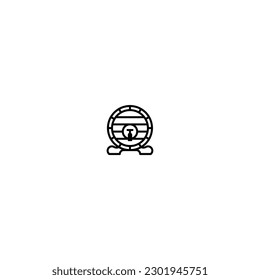 barrel icon with black color