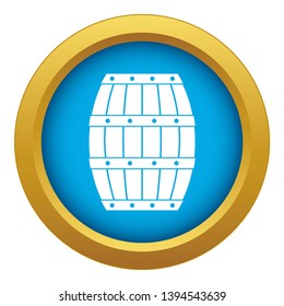 Barrel icon blue vector isolated on white background for any design