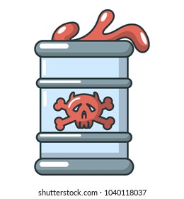 Barrel icon. Cartoon illustration of barrel vector icon for web