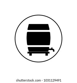 Barrel icon in circle