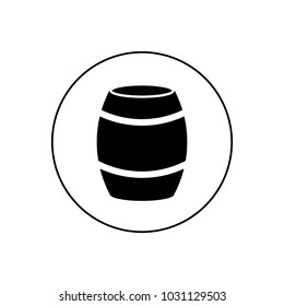 Barrel icon in circle