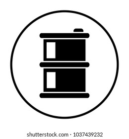 Barrel icon in circle