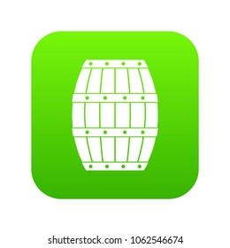 Barrel icon digital green for any design isolated on white vector illustration