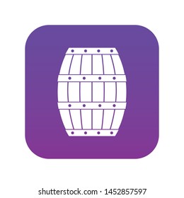 Barrel icon digital purple for any design isolated on white vector illustration