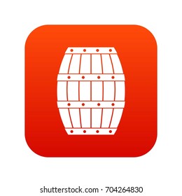 Barrel icon digital red for any design isolated on white vector illustration