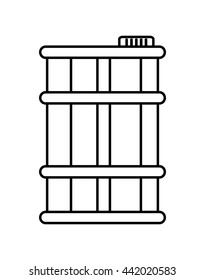 barrel icon. Gasoline station. vector graphic