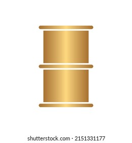 Icono de barras con gradiente de oro