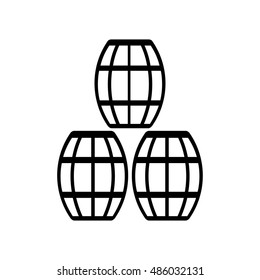 Barrel icon illustration isolated vector sign symbol