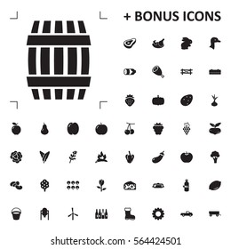 barrel icon illustration isolated vector sign symbol