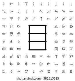 barrel icon illustration isolated vector sign symbol. Gardening icons set.