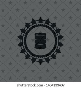 barrel icon inside dark badge