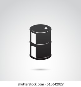 Barrel icon isolated on white background. Vector art.