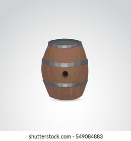 Barrel icon isolated on white background. Vector art.
