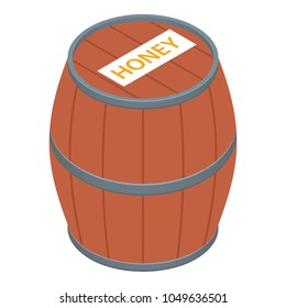 Barrel icon. Isometric illustration of barrel vector icon for web