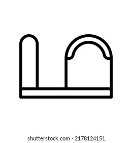Barrel Icon. Line Art Style Design Isolated On White Background