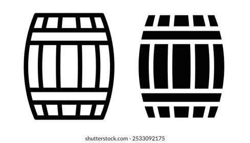 Barrel icon line style. EPS10