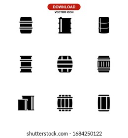 barrel icon or logo isolated sign symbol vector illustration - Collection of high quality black style vector icons
